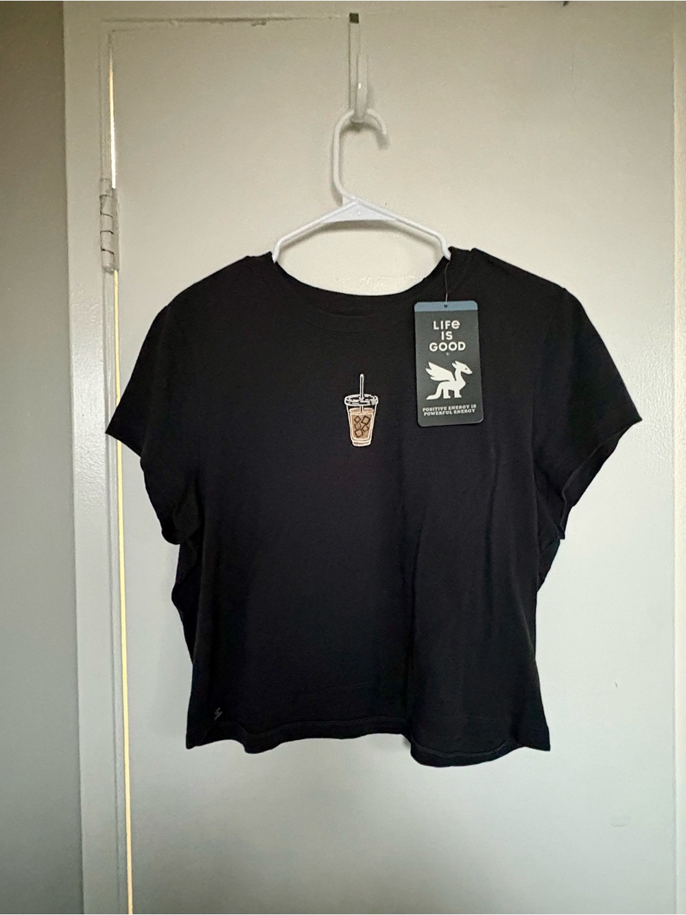 Life Is Good Crusher LITE Shrunken Tee: Iced Coffee